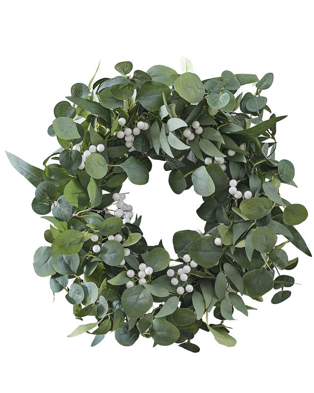 Wreath - Eucalyptus and White Berries