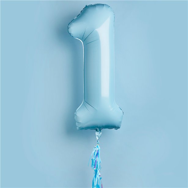 Blue 1st Birthday Balloon - 40" Foil