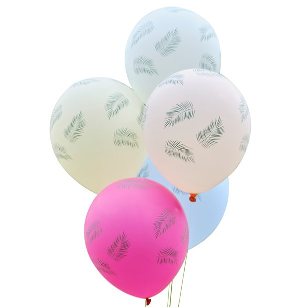 Tiki Tropics Assorted Balloons - 12" Latex (5pk)