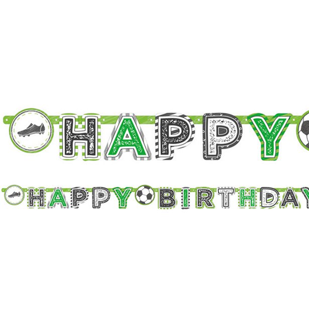 Kicker Party 'Happy Birthday' Paper Banner - 2m