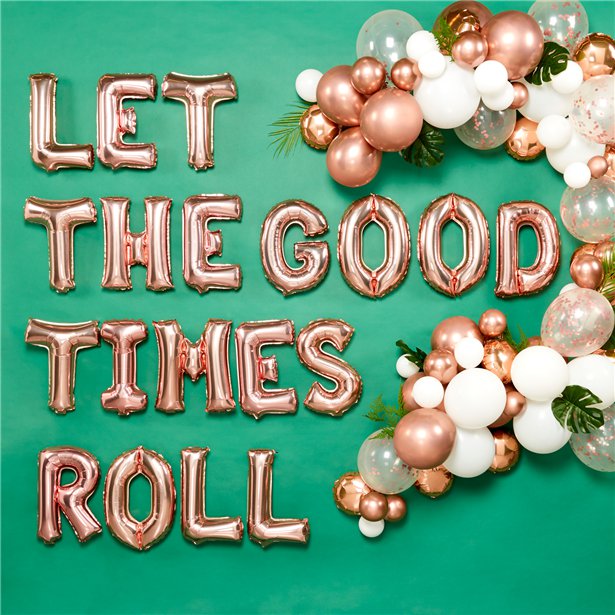 Rose Gold Balloon Arch Garland - 66 Balloons