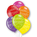 Happy Birthday Assorted Latex Balloons - 11" (6pk)