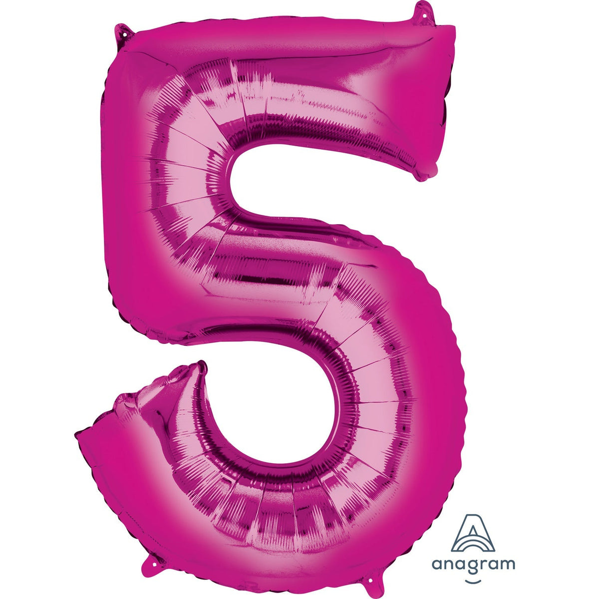 Hot Pink Foil Number 5 Balloon - 34"
