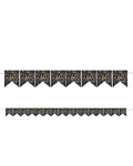 Gold 60th Paper Flag Bunting - 3.2m