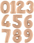 Satin Nude Foil Number Balloons - 40"