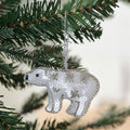 Embellished Polar Bear Christmas Tree Decoration