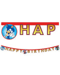 Sonic Speed 'Happy Birthday' Letter Banner